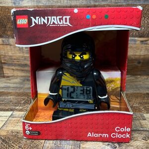 LEGO DIGITAL CLOCK, NINJAGO COLE FIGURE ALARM CLOCK VINTAGE NEW OLD STOCK